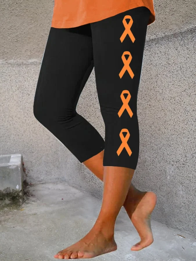 Women's Multiple Sclerosis Awareness Cropped Leggings socialshop