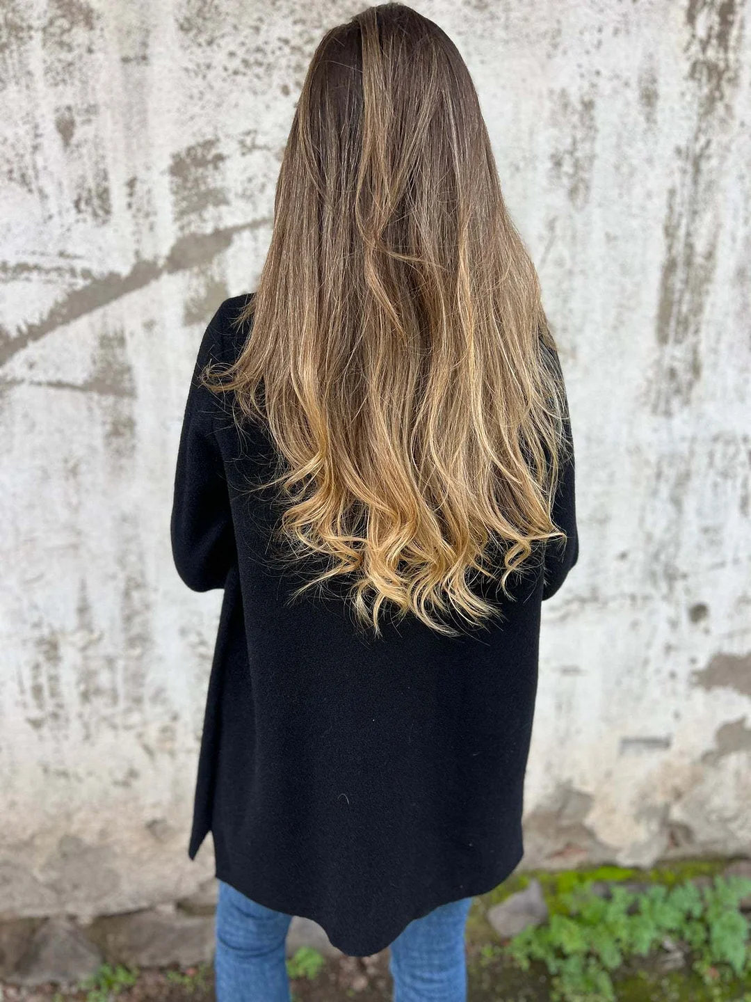 Nigikala Nigikala Autumn And Winter New Women's Wool Coat Casual Loose Collar Fake Pocket Open Shirt