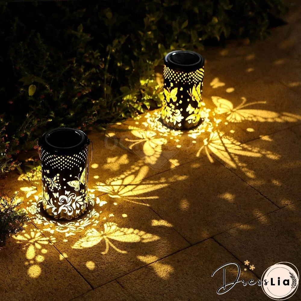 Waterproof Solar Metal Lantern For Outdoor Decoration