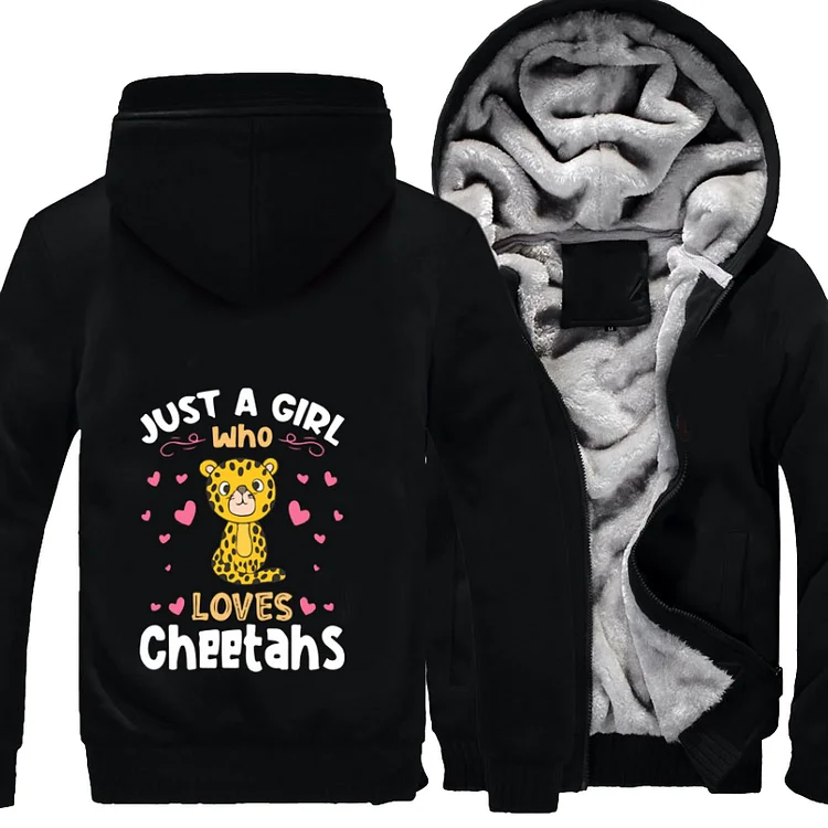 Just a Girl who Loves Cheetahs, Cheetah Fleece Jacket