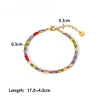 Bling Clarity Colorful Zircon 18K Golden Bracelet