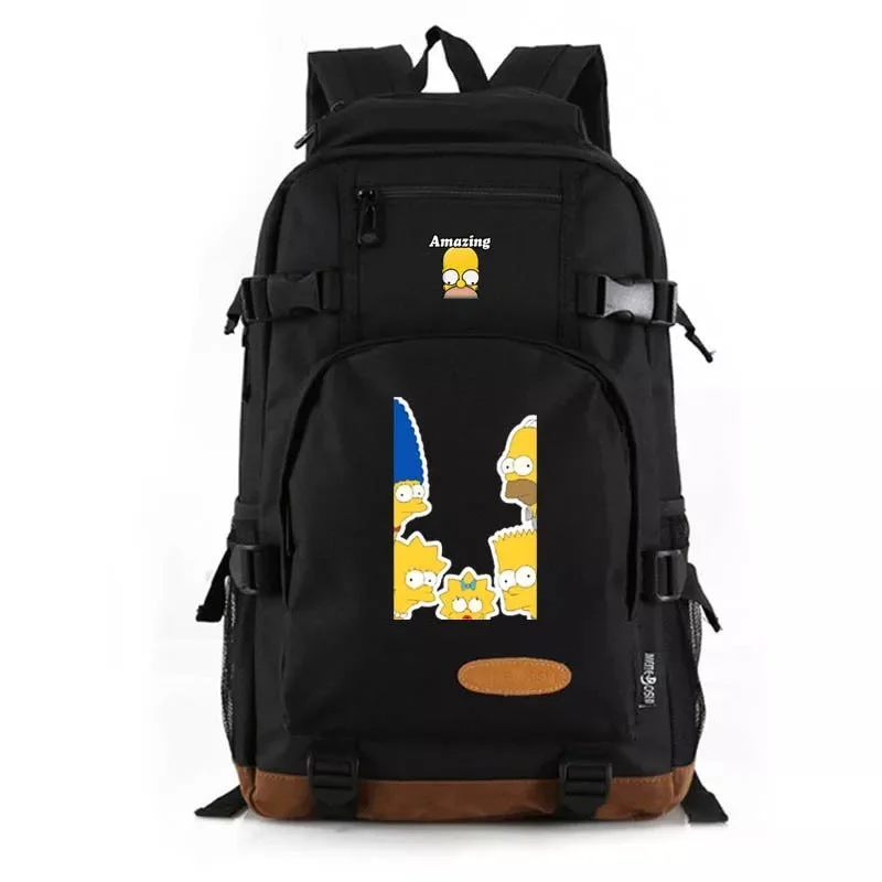 Buzzdaisy The Simpsons #2 School Bookbag Travel Backpack Bags