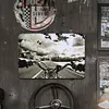 Moto - Panneaux en &eacute;tain m&eacute;tallique(20*30cm/30*40cm) - Garage