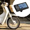 S861 Electric Bicycle LCD Display with SM Connector Electric Scooter LCD Panel 24V/36V/48V Multifunctional for E-Bikes Modification