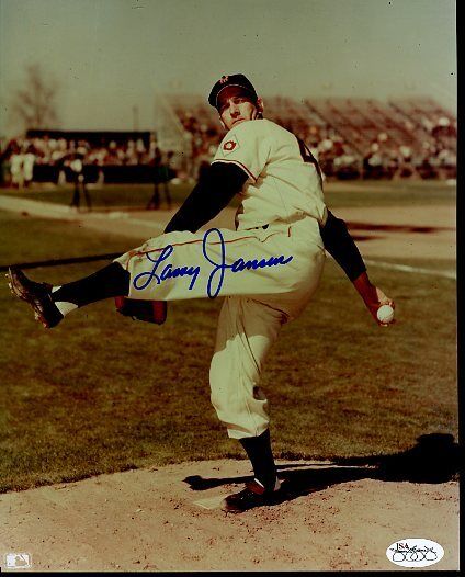 Larry Jansen Signed Jsa Cert Sticker 8x10 Photo Poster painting Authentic Autograph