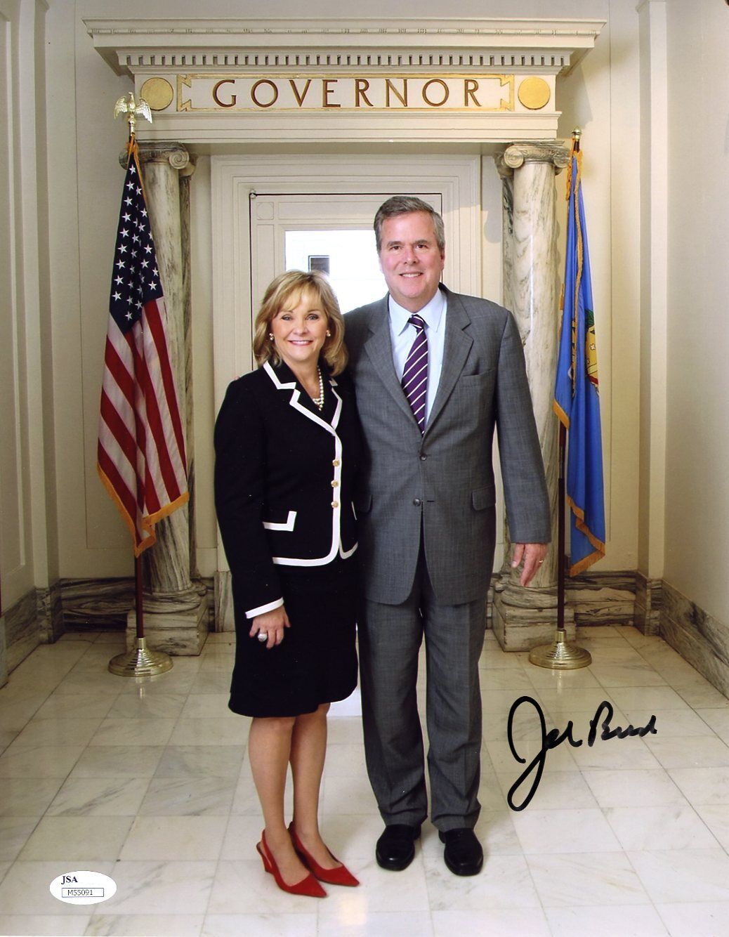 Jeb Bush Signed 11x14 Photo Poster painting JSA COA Autograph Florida Republican POTUS Candidate