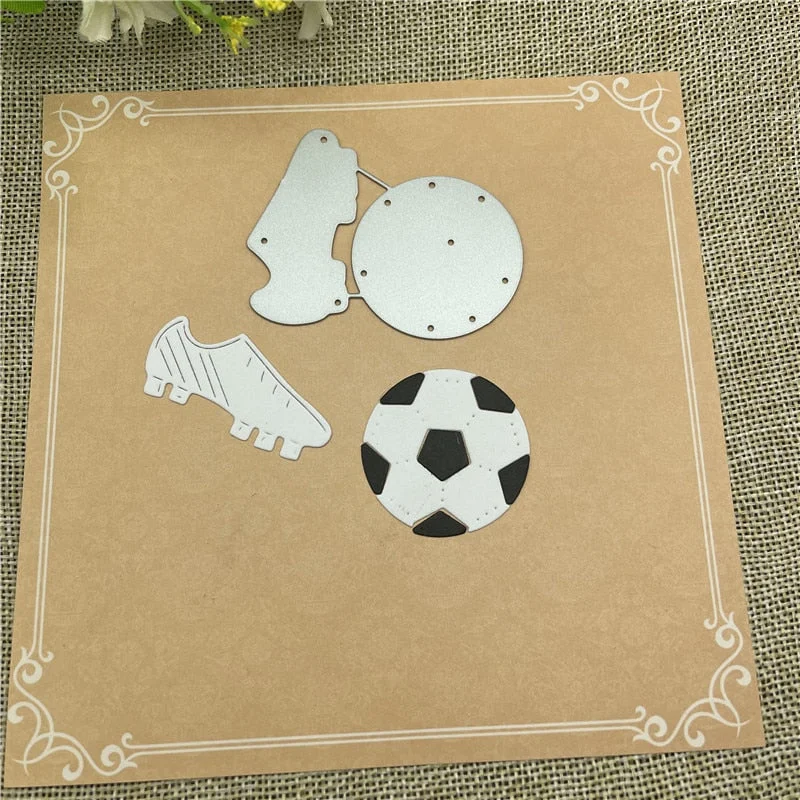 3D Shoes football  Metal Cutting Dies Stencils For DIY Scrapbooking Decorative Embossing Handcraft Die Cutting Template