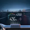 Universal Car HUD On-BD GPS Head Up Display with Speed RMP Water Temperature Overspeed Alarm Digital Speedometer Works for Most Cars