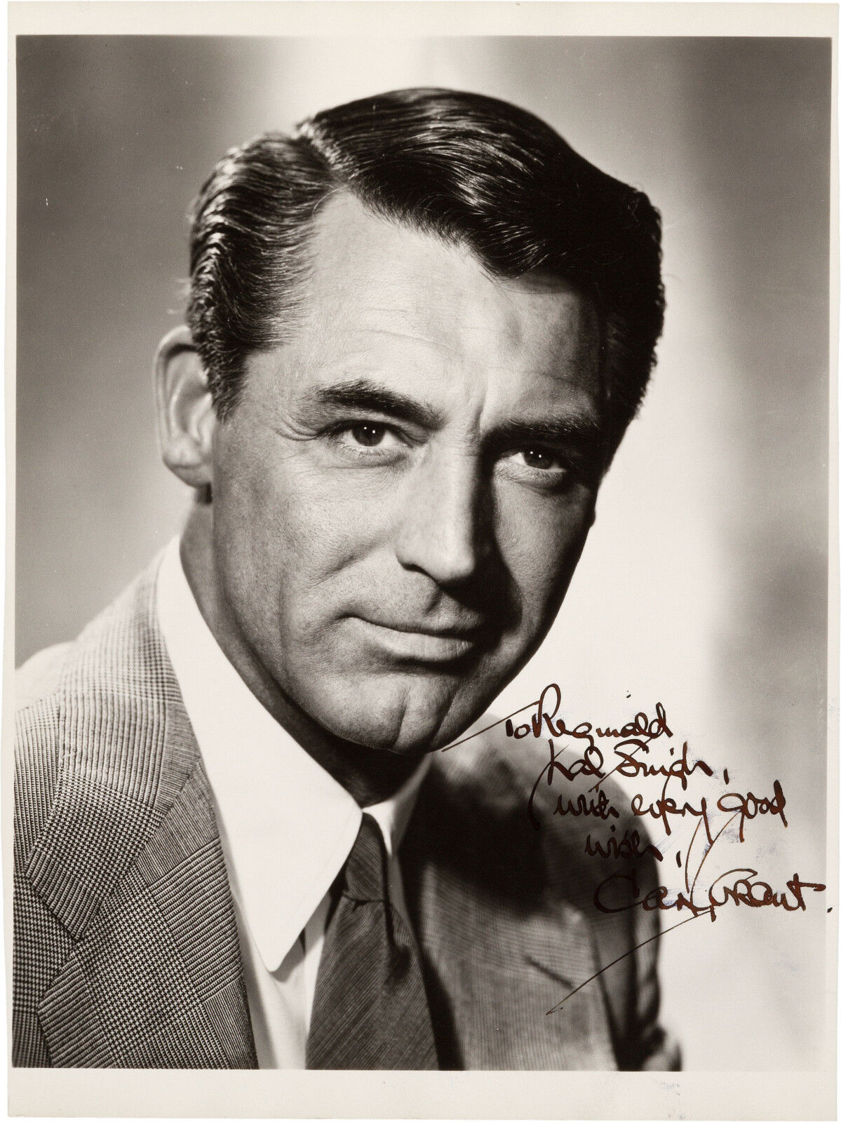 CARY GRANT Signed Portrait Photo Poster paintinggraph - Film Star Actor - preprint