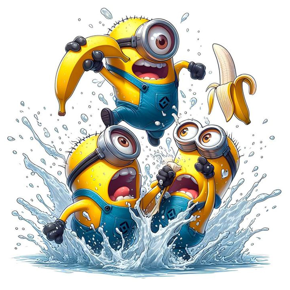 Minions 40*40cm(canvas) full round drill diamond painting