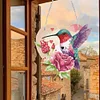 Diamond Painting Acrylic Single-Side Cute Bird Hanging Pendant for Home Wall Decor