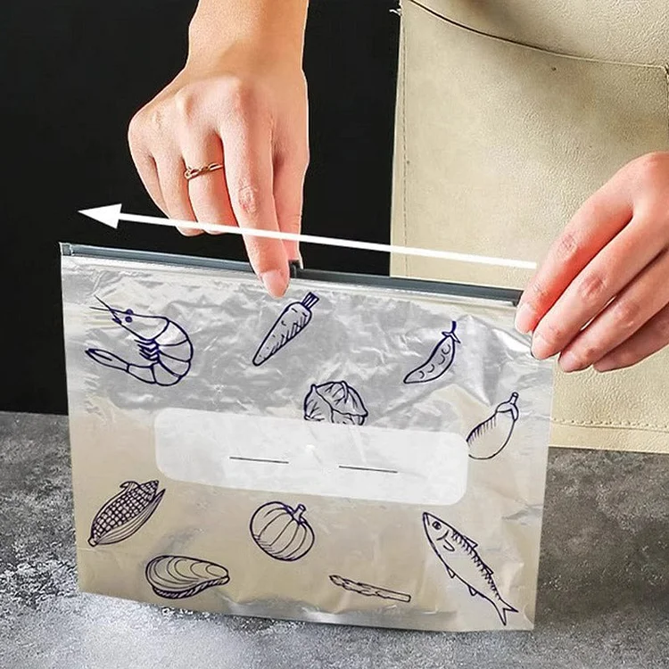 🥦Reusable Aluminum Foil Sealable Storage Bags🍅