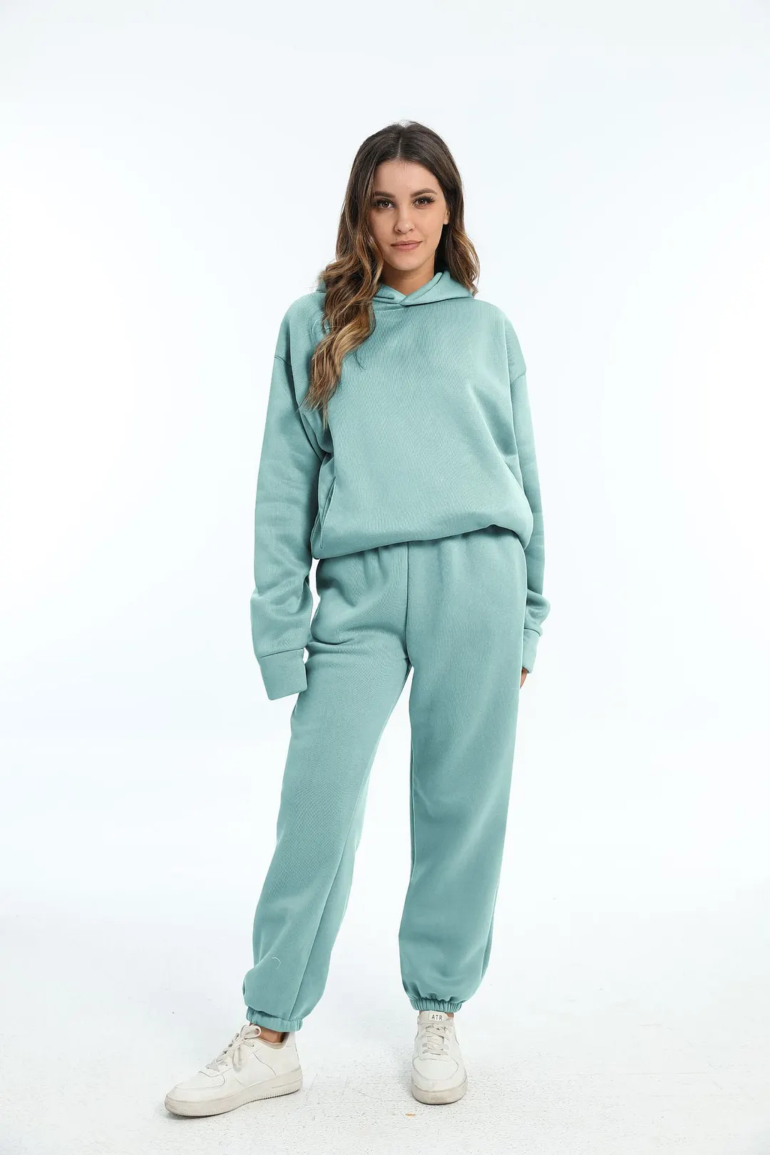 Nigikala Nigikala And Winter Women's Casual Fashion Thick Long-Sleeved Trousers Two Sets