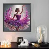 Jupe fleur fille - perceuse ronde peinture diamant - 40*40cm