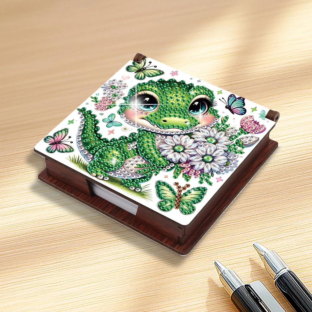 DIY Butterfly Dinosaur Diamond Painting Note Box Paper 160 Sheets of Paper for DIY Art Craft