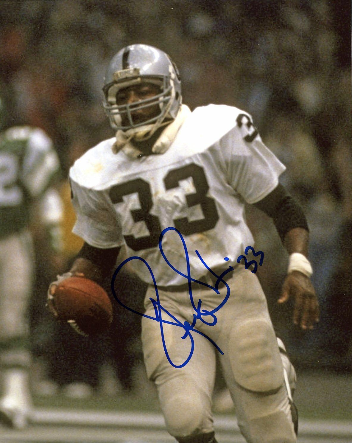 Kenny King autographed 8x10 Raiders Oklahoma Super Bowl Hero Oilers #5