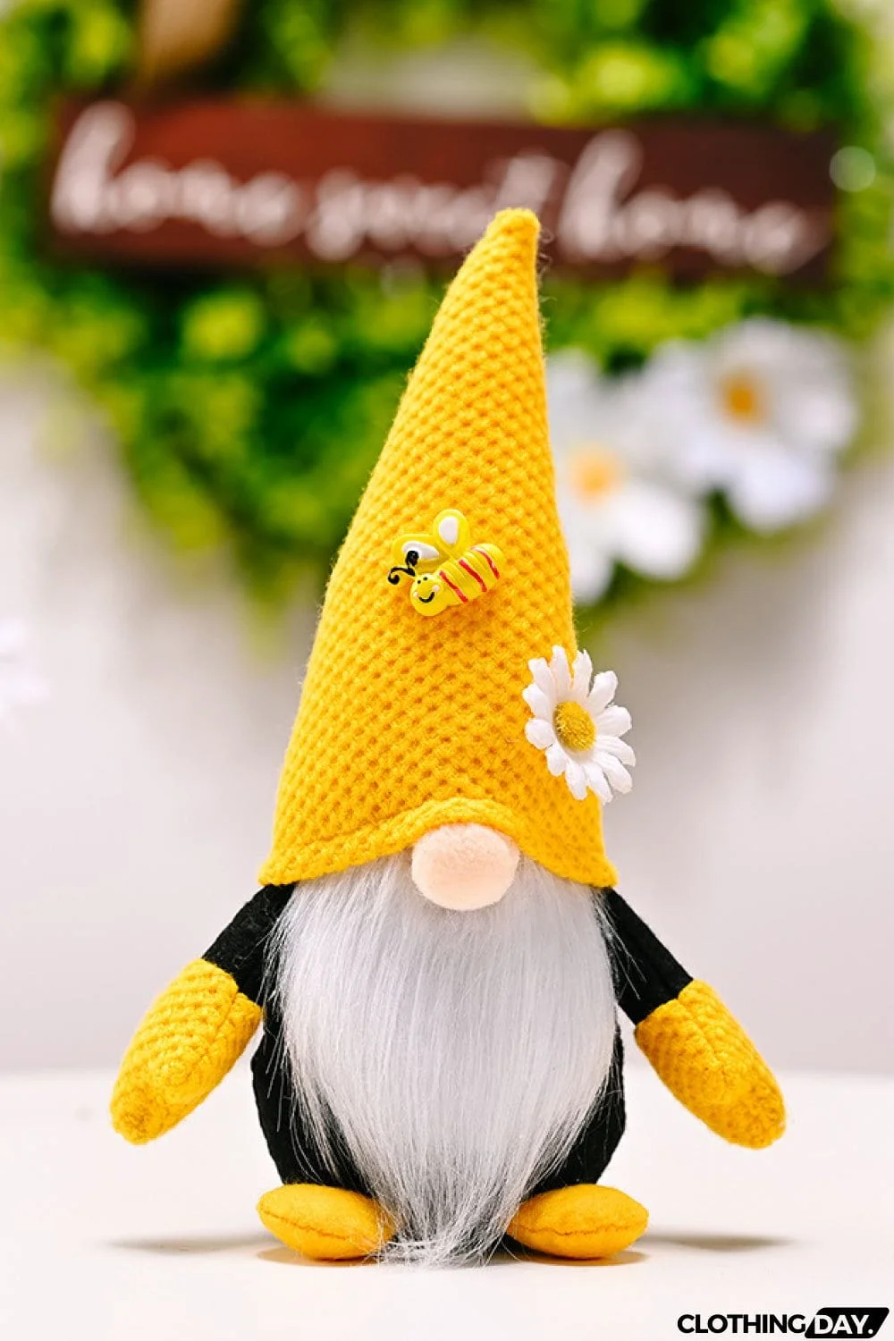 Bee and Flower Decor Faceless Gnome