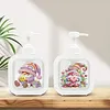2 pi&egrave;ces de bouteille de pompe Diamond Art, distributeur vide rechargeable avec pompe, distributeur de liquide vaisselle pour savon &agrave; mains, lotion et