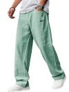 Men's Breathable Linen And Cotton Loose Sports Trousers