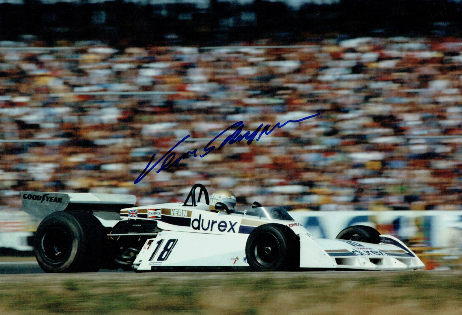 Vern SCHUPPAN SIGNED Photo Poster painting AFTAL COA Autograph Ford Cosworth Australian Driver