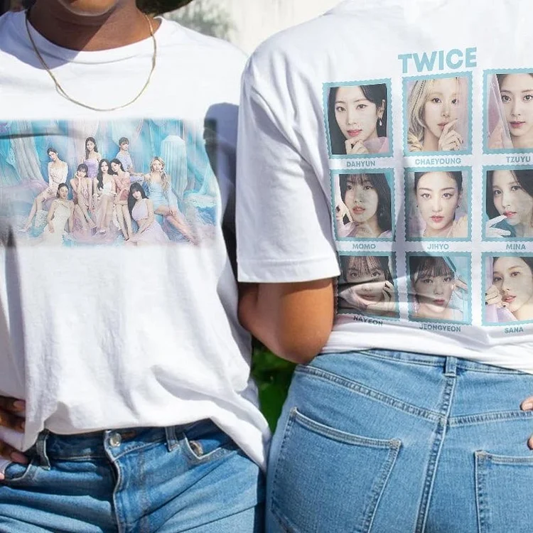 TWICE Album Hare Hare Poster Printed T-shirt