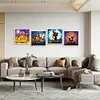 4pcs Diamond Painting -DIY Round Drill Halloween