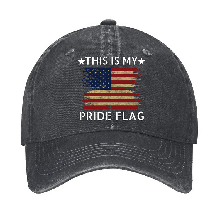 American Flag This Is My Pride Flag Hat