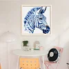 (Multi-Style) Blue And White Porcelain Animal-11CT Stamped Cross Stitch 40*40cm