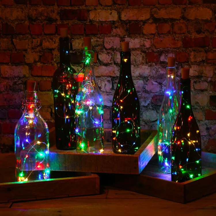Led Wine Bottle Cork Fairy Lights - tree - Codlins