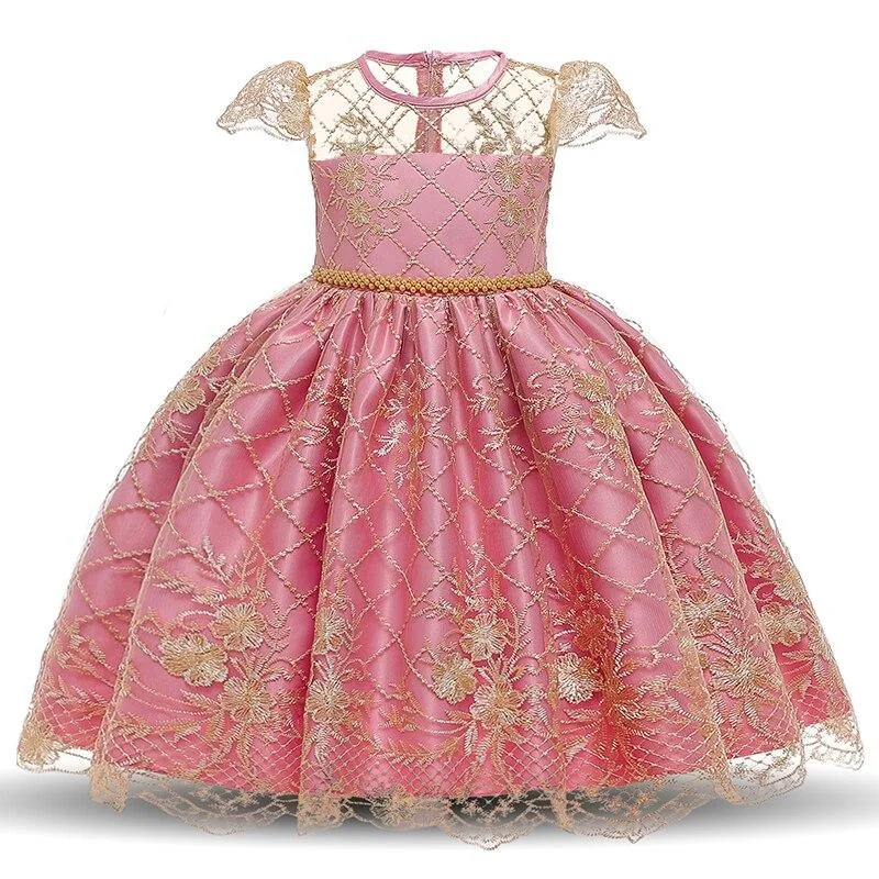 Fancy Cosplay Princess Dresses For Wedding Halloween Party Costume Kids Party Birthday Print Star Dress Girls Holiday Clothes