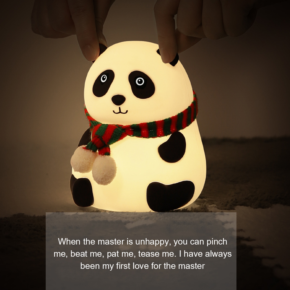 

1.5W Cartoon Panda USB LED Night Light Creative Colorful Bedside Lights, 501 Original