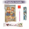 Diamond Painting -DIY Round Drill Independence Day Land that Love(60*40CM)