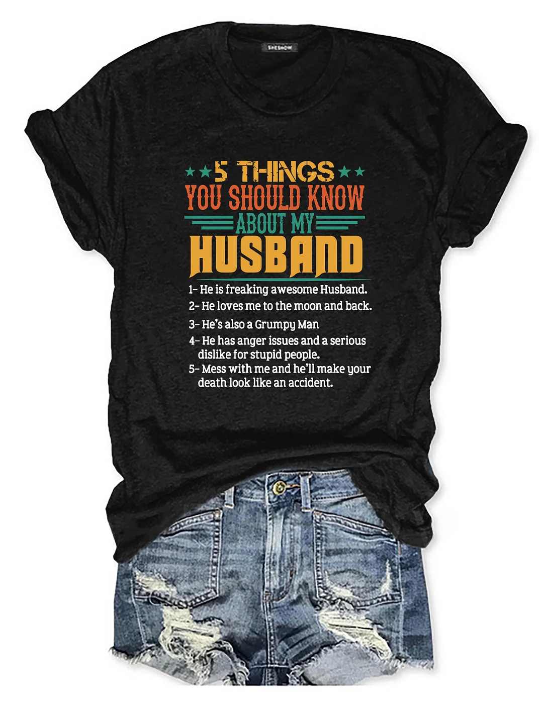 5 Things About My Husband T-shirt