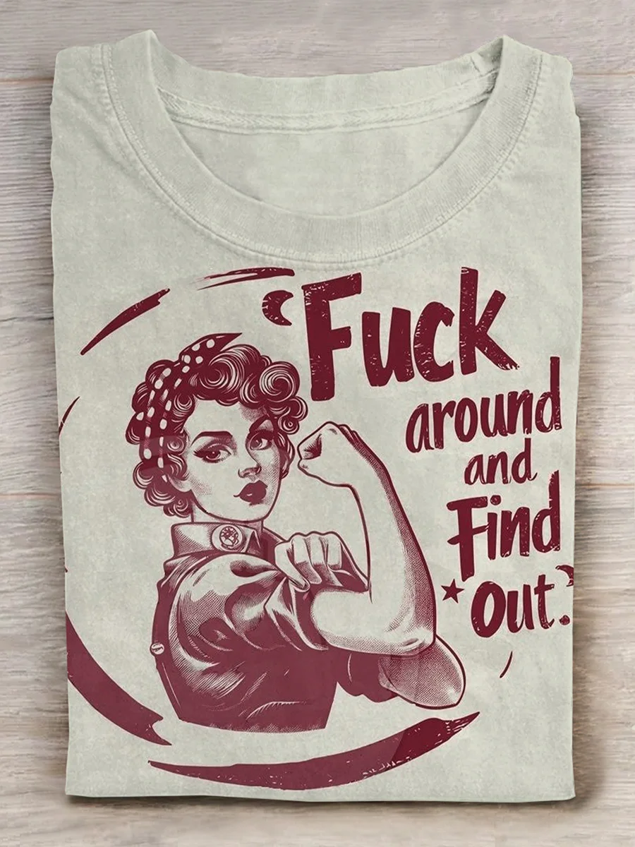 Eagerlys Fuck Around And Find Out Funny Adult T-shirt Eagerlys
