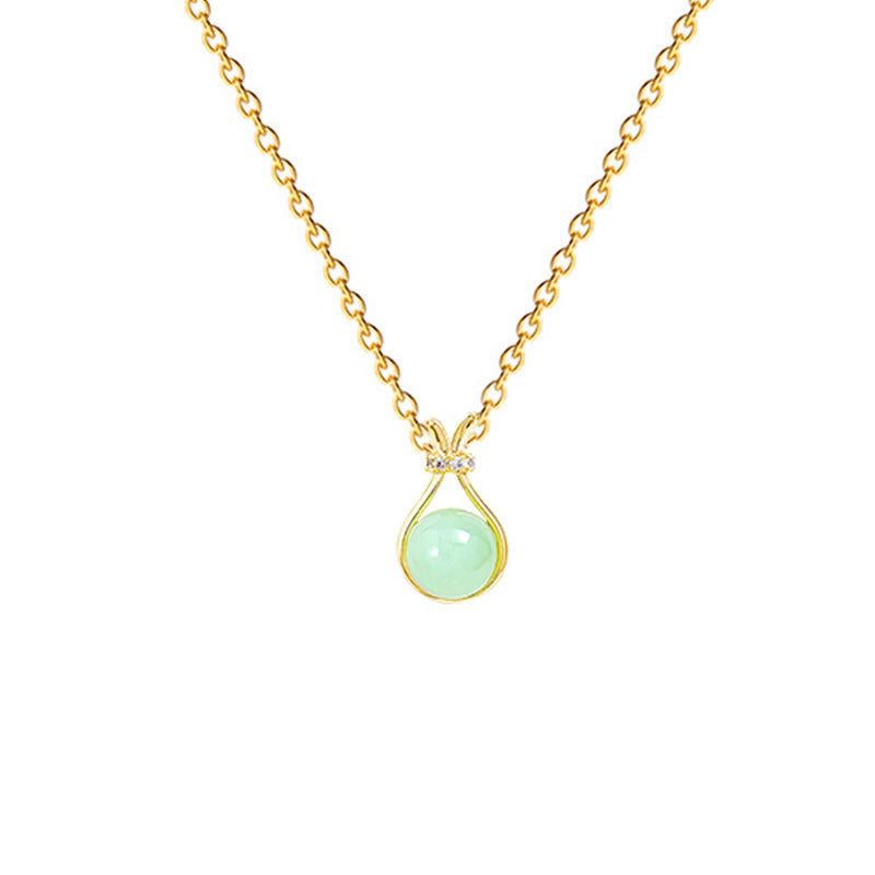 Simple Lucky Bag Full Of Diamonds Fashionable And Gorgeous Full Of Diamond Necklace Female Versatile Clavicle Chain Titanium Steel