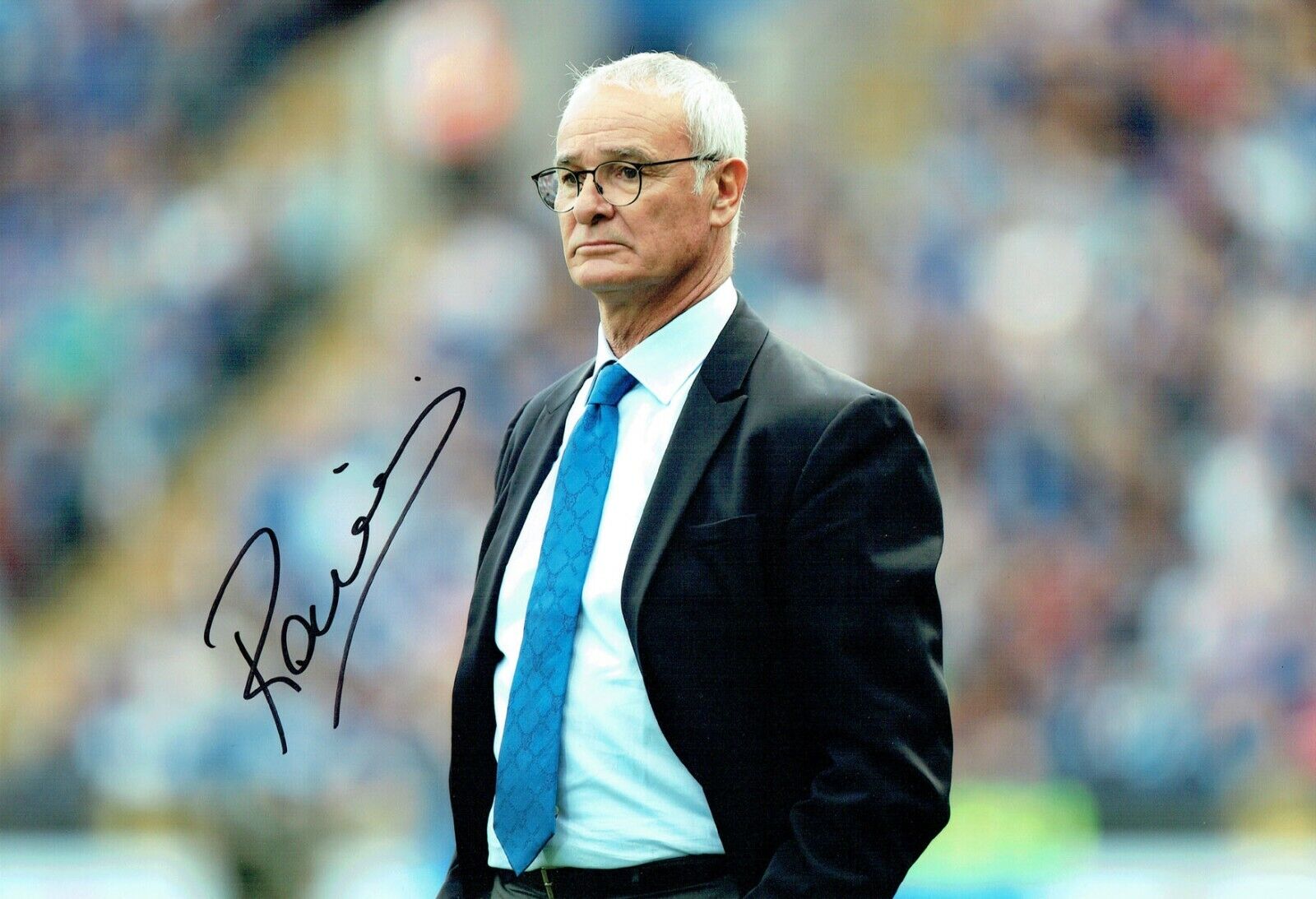 Claudio RANIERI Sampdoria Italy Manager Signed Autograph 12x8 Photo Poster painting AFTAL COA