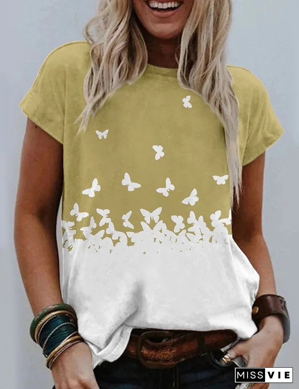 Little Butterfly Printed Shirt