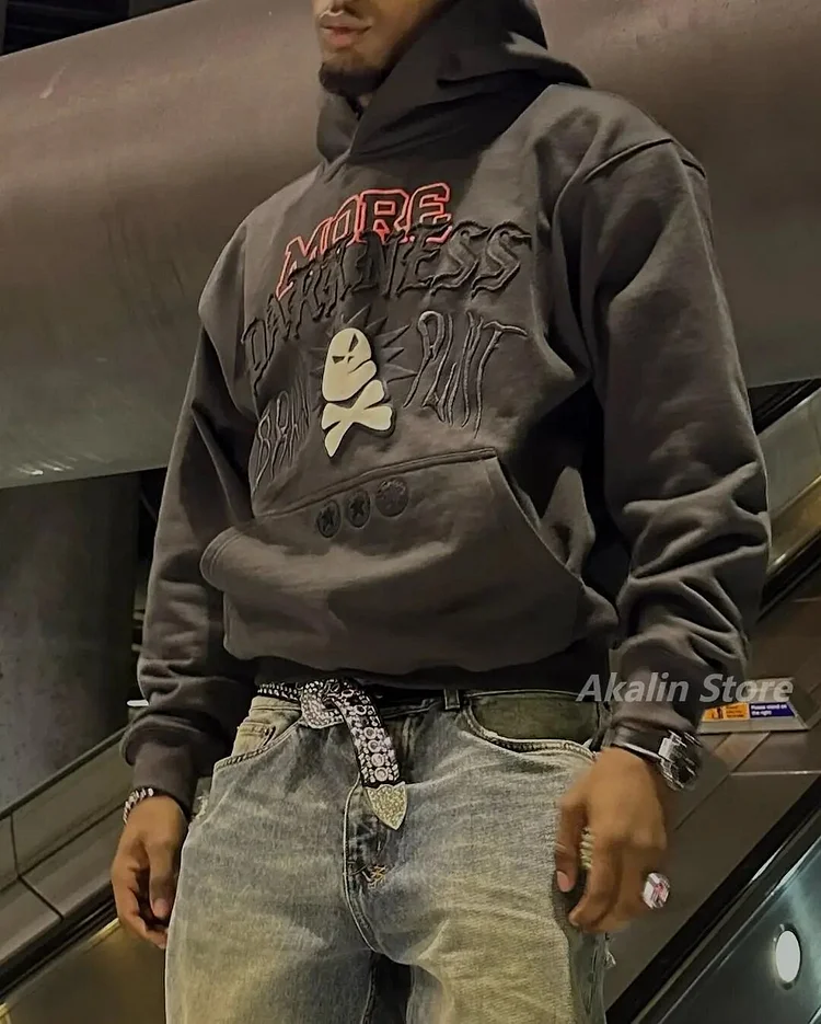 Harajuku Skull 3D Print Hoodies women oversized sweatshirt zip up hoodie tracksuit men goth tops Streetwear Couples y2k clothes