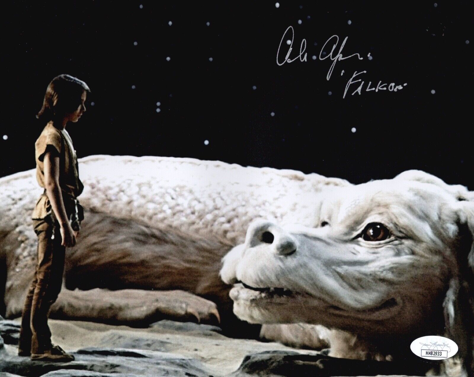 ALAN OPPENHEIMER Signed FALKOR 8x10 Photo Poster painting The NeverEnding Story JSA COA Cert