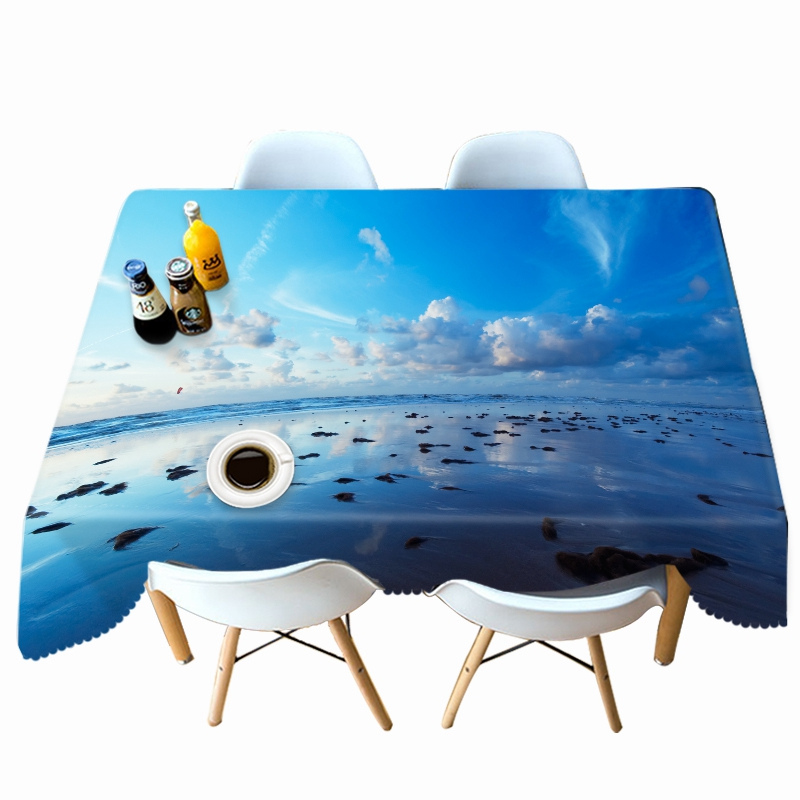

Beautiful Sea View - 3D Tablecloth, 140*140cm, 501 Original