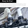 Threaded Connection Pumps Leak-proof Pool Hose Conversion Connector for 1.5&1.25 Inch Hoses Multi-Use for Swimming Pools Outdoors Activities Water Play