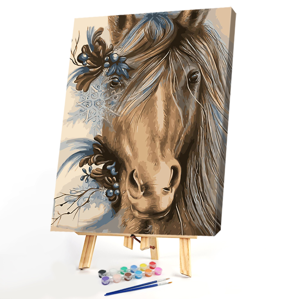

40*50CM Paint By Numbers-Horse Head, 501 Original