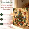 Christmas DIY Special Shape Diamond Painting Pearl Art With Inner Frame Kit 25x25cm(Christmas Tree)