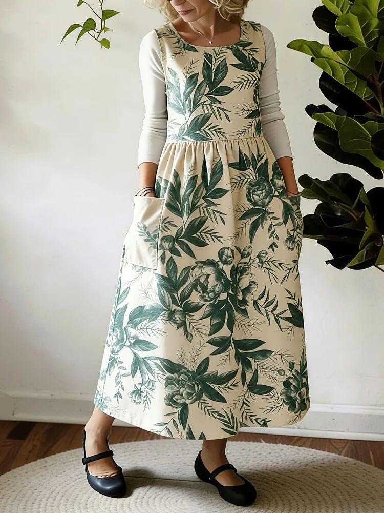 Green Vitality Natural Apron