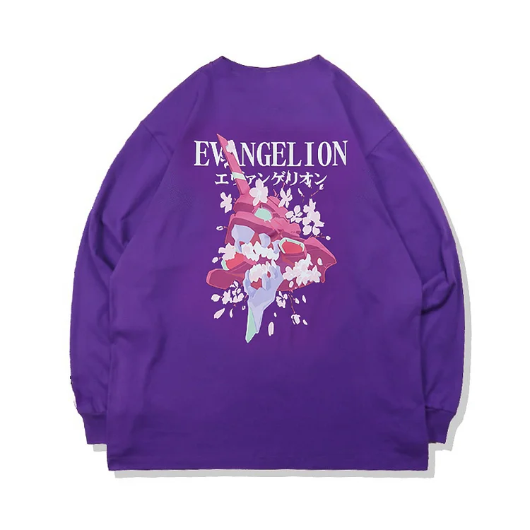 Neon Genesis Evangelion Sakura EVANGELION-01 Long Sleeve T-shirt weebmemes