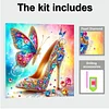 Framed Diamond Painting - Special Shaped - High Heel (25x25cm)