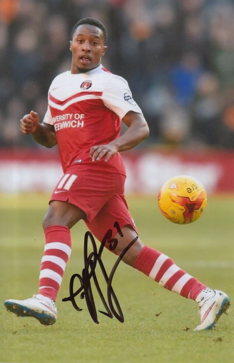 CHARLTON ATHLETIC HAND SIGNED CALLUM HARRIOTT 6X4 Photo Poster painting 6.