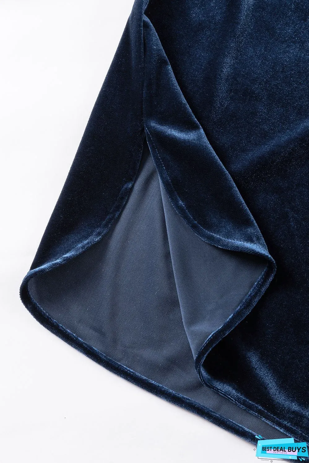 Frill Half Button Mock Neck Long Sleeve Blouse