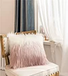 Gradient Long Plush Home Living Creative Cushion Pillow Cover