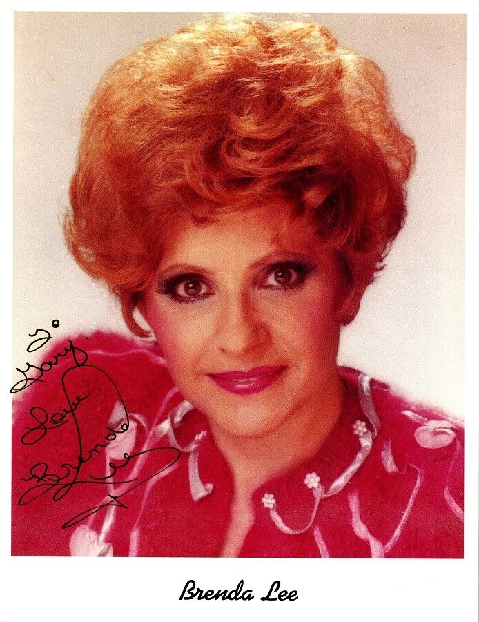 Singer BRENDA LEE Signed Photo Poster painting